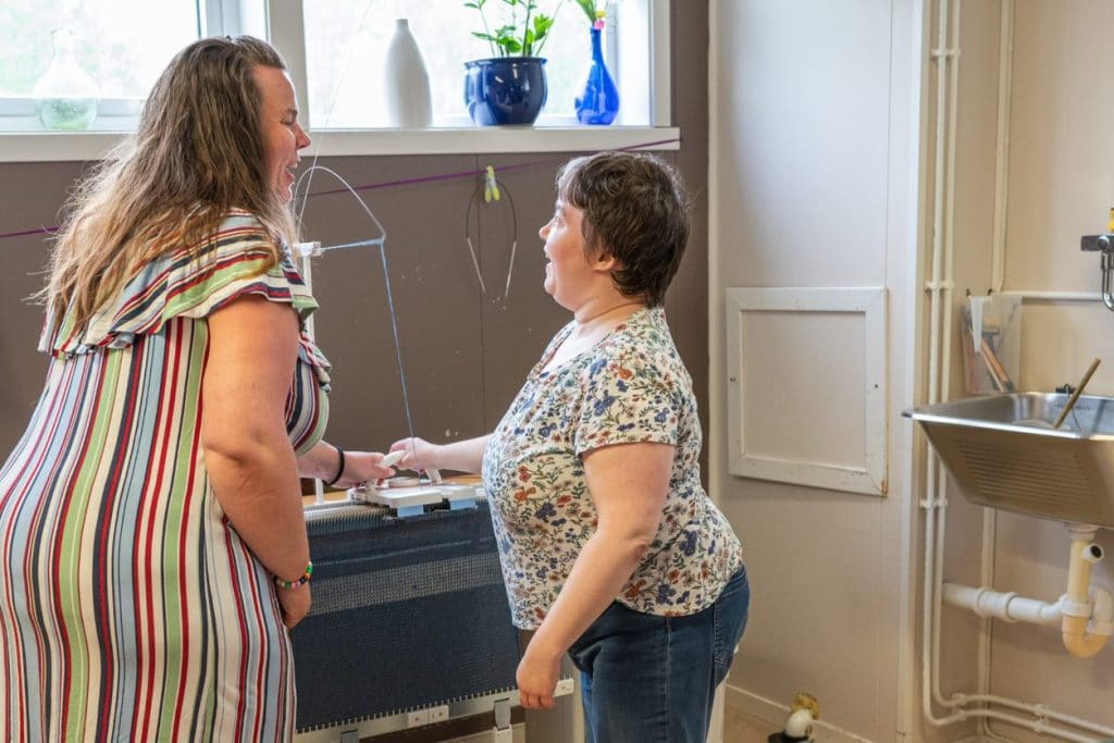 Strikking på dagsenteret