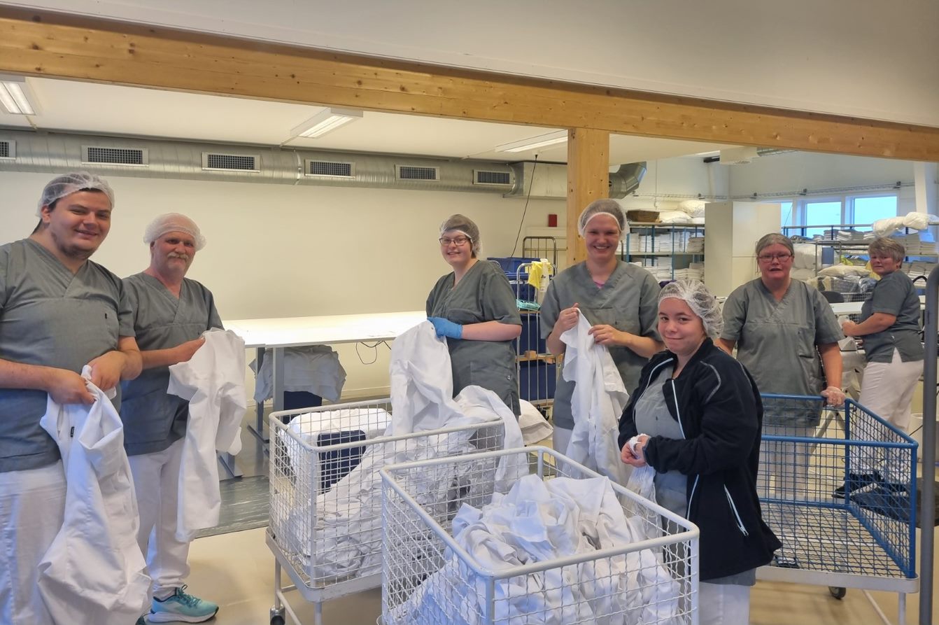 Ansatte på vaskeriet